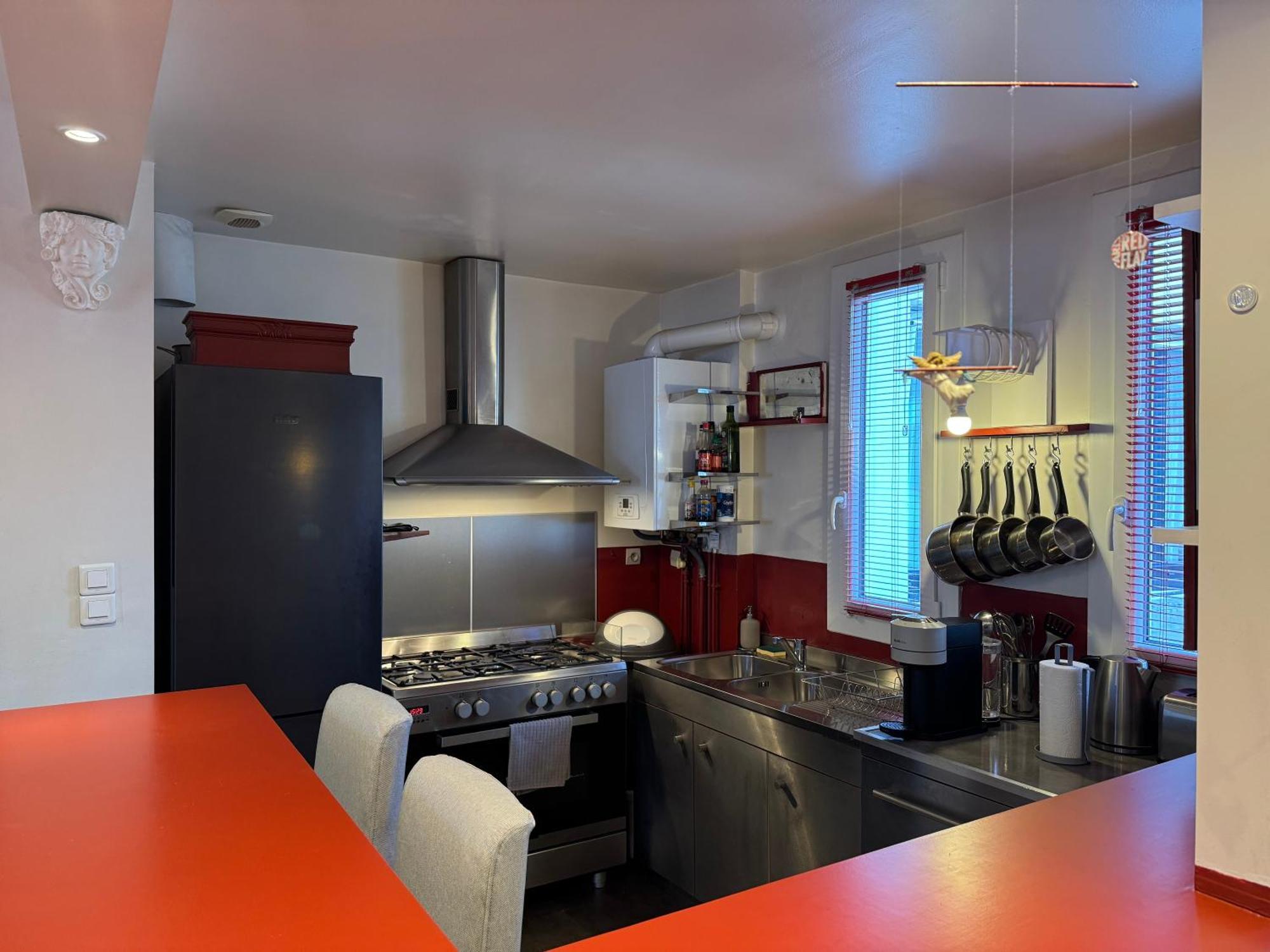 Ferienwohnung Red Flat Paris Exterior foto